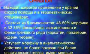 Инструкция по применению лекарства Омнопон и что это за препарат?