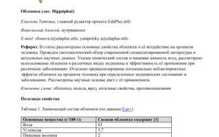 Лечебные свойства облепихового масла – тайные возможности препарата
