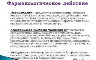 Инструкция по применению препарата Фервекс и его состав