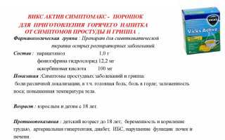 Формы выпуска препарата Викс Актив и его инструкция