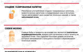 Эти продукты способствуют образованию камней в почках