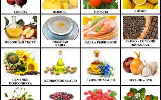 Продукты для разжижения крови – перечень натуральных лекарств