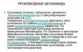 Инструкция по применению препарата Просульпин и отзывы о нем