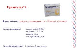 Инструкция по использованию лекарственного средства Гриппостад и его аналоги