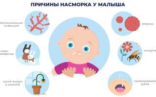 Лечение насморка у грудного ребенка