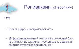 Инструкция и показания к применению препарата Ропивакаин, его аналоги