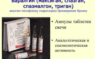 От чего помогает препарат Баралгин, его инструкция и состав