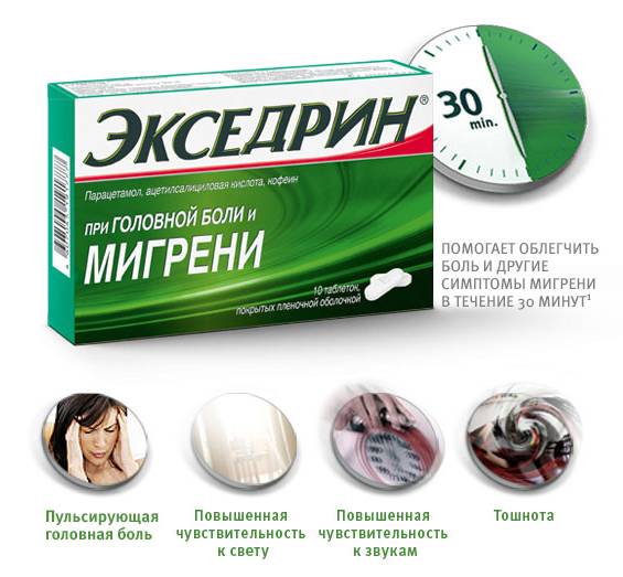Применение Экседрина