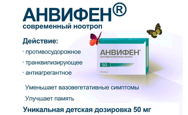 Фармакологические свойства Анвифена