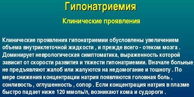 Гипонатриемия
