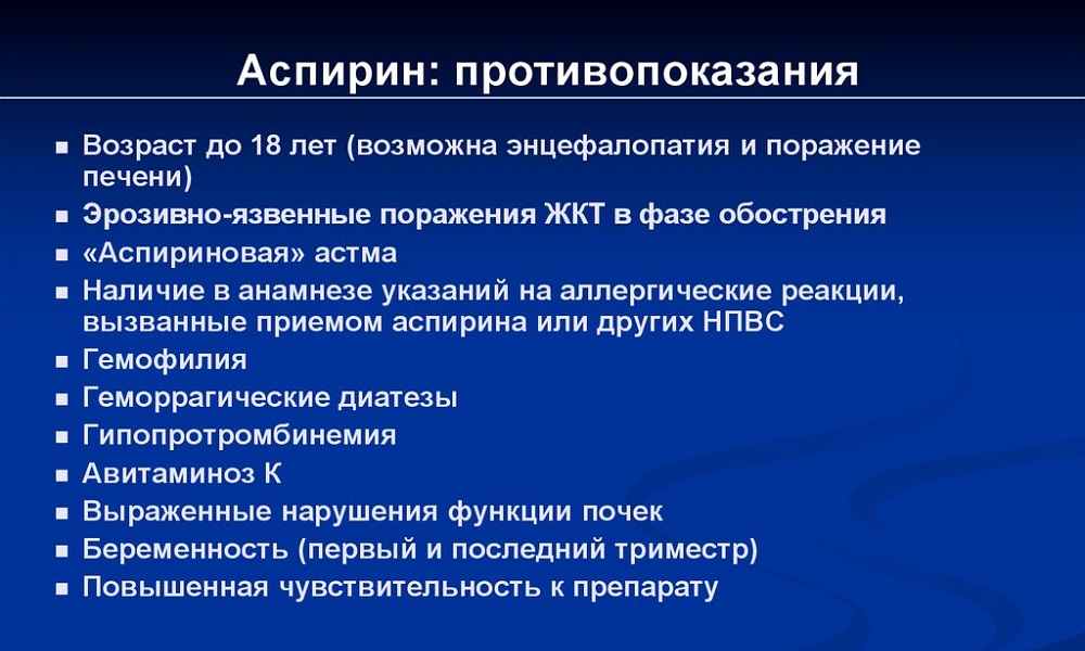 Противопоказания