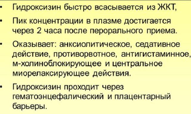 Фармакологические свойства препарата
