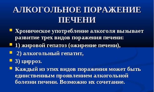 Алкогольное поражение печени