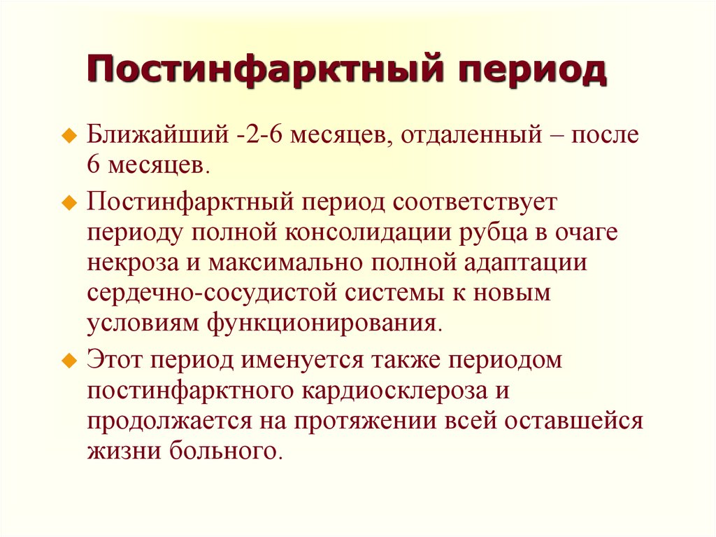 Постинфарктный период