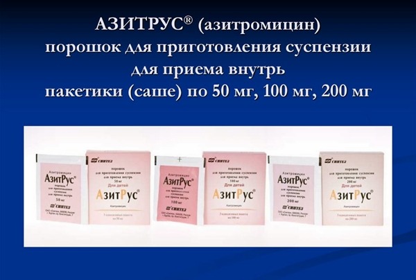 Форма выпуска препарата АзитРус