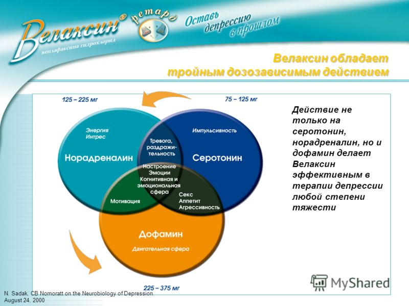 Тройное действие Велаксина