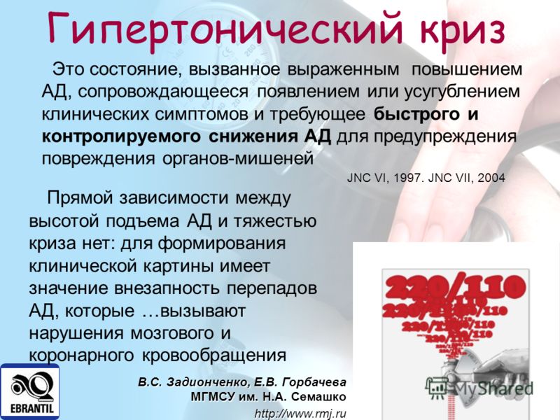 Гипертонический криз