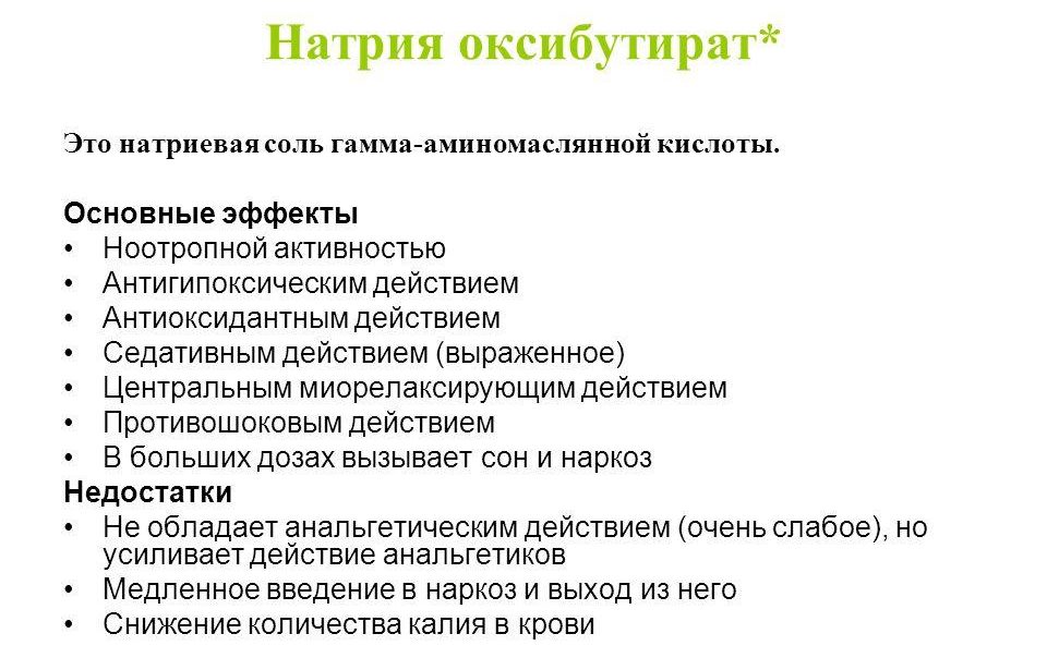 Фармакологические особенности препарата