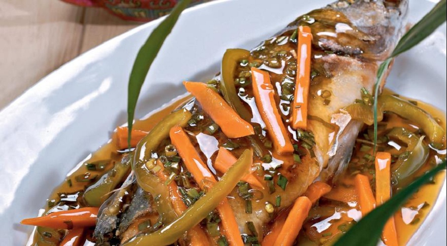 кисло-сладкий сибас