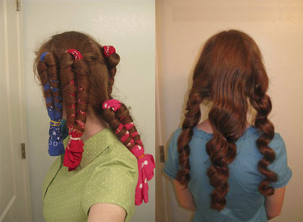 Как накрутить волосы подручными способами?