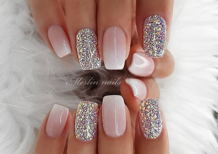 Маникюр на новый год нежный: идеи