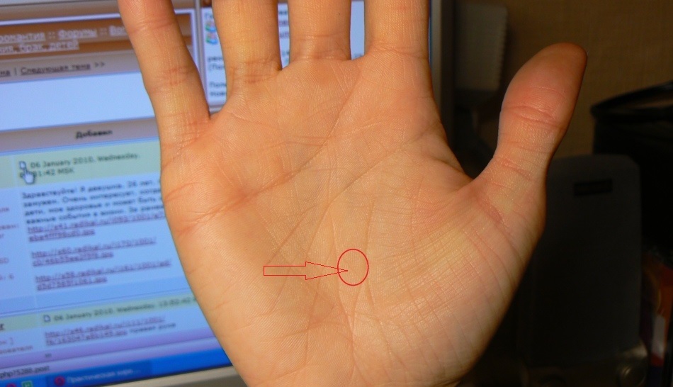 Полоска деток на линии судьбы или жизни