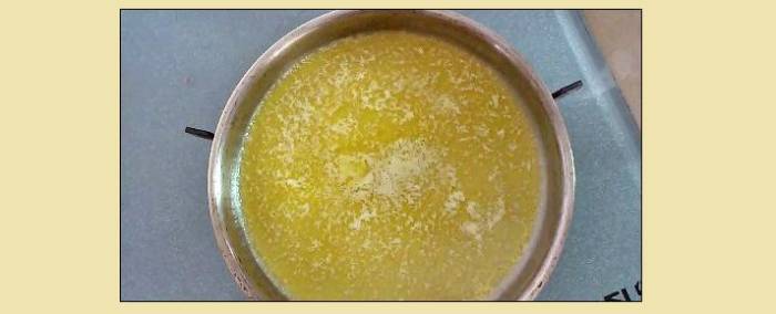 Растопленное масло для Умного пирожного