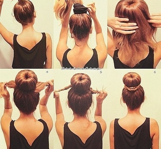 Бабетта с резинкой вместо бублика.