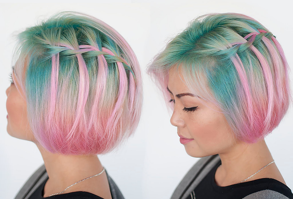 Прическа "водопад"