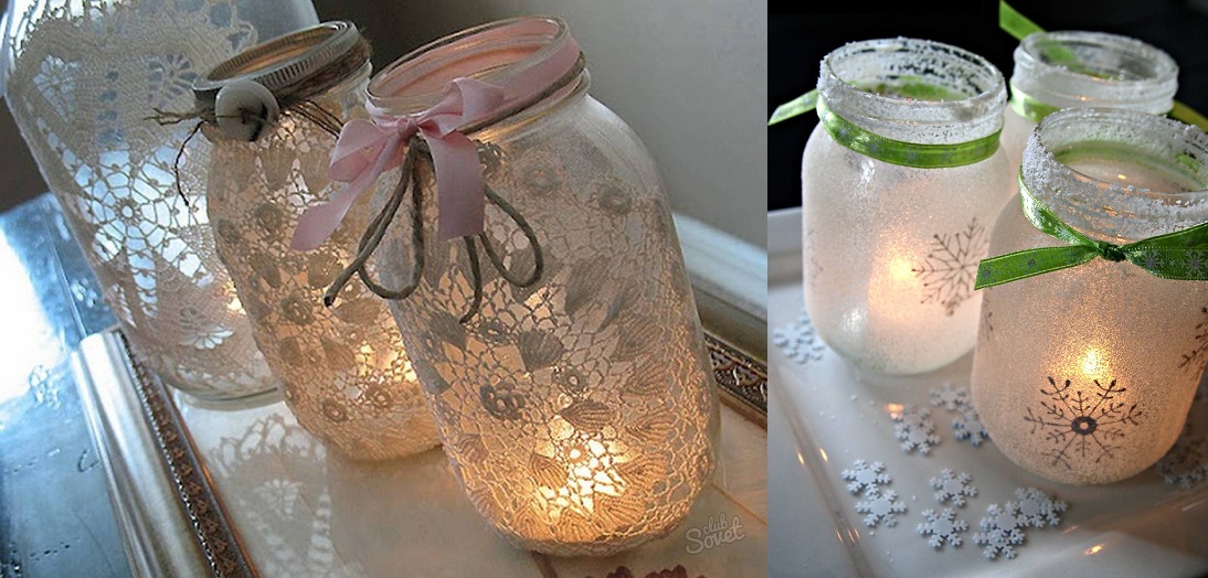 новогодний подсвечник своими руками