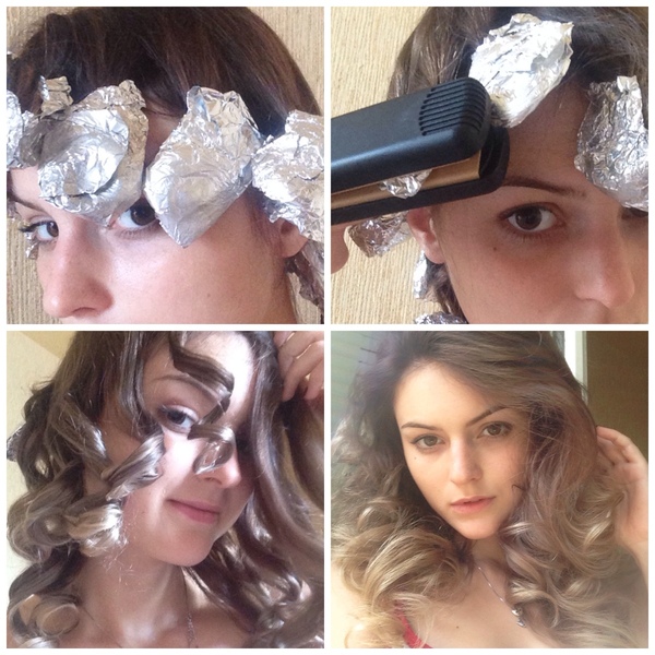 Как накрутить волосы с помощью фольги?
