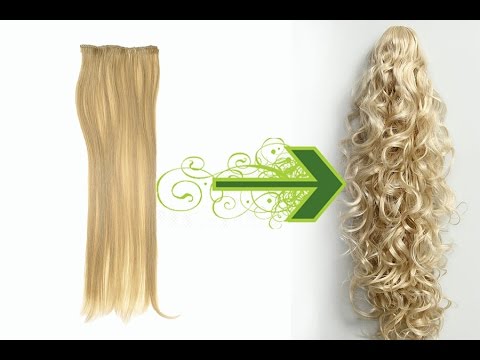 Как накрутить искусственные волосы на заколках?