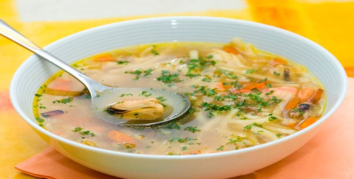 Суп из кролика и брокколи для детей