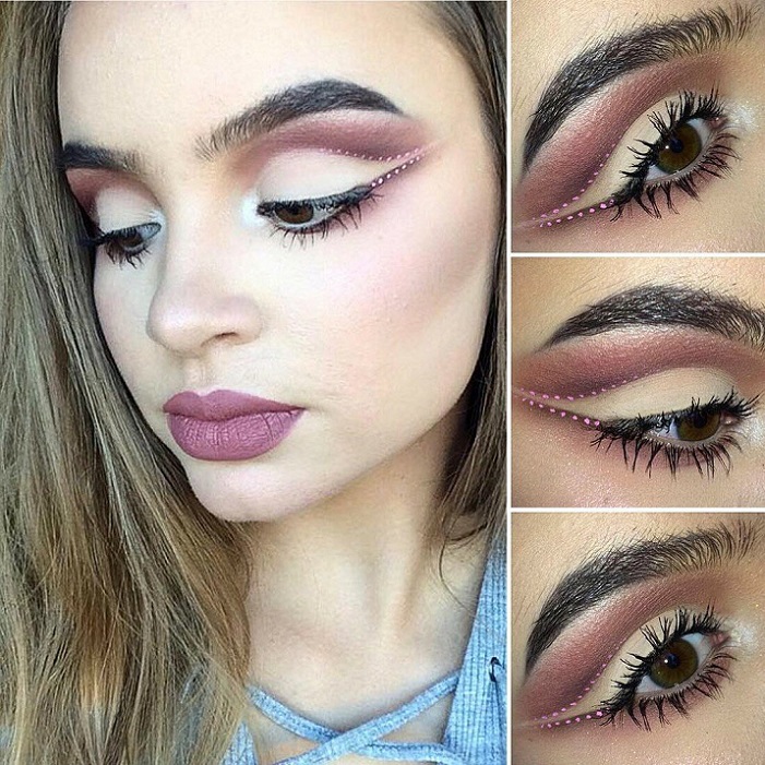 Модный макияж женских бровей