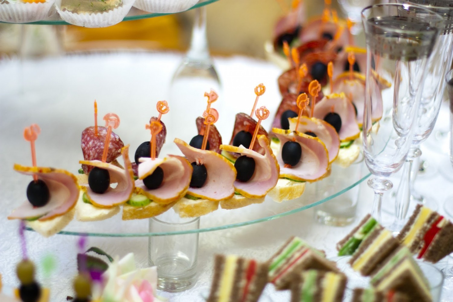 Красивое оформление канапе